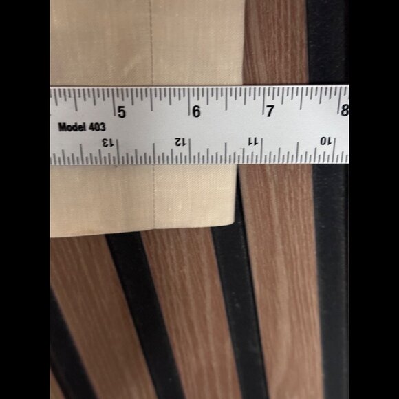 Jil Sander Trousers 34/US 28 Womens Beige Linen Wool Oatmeal Stretch Dress Pants - Picture 6 of 8